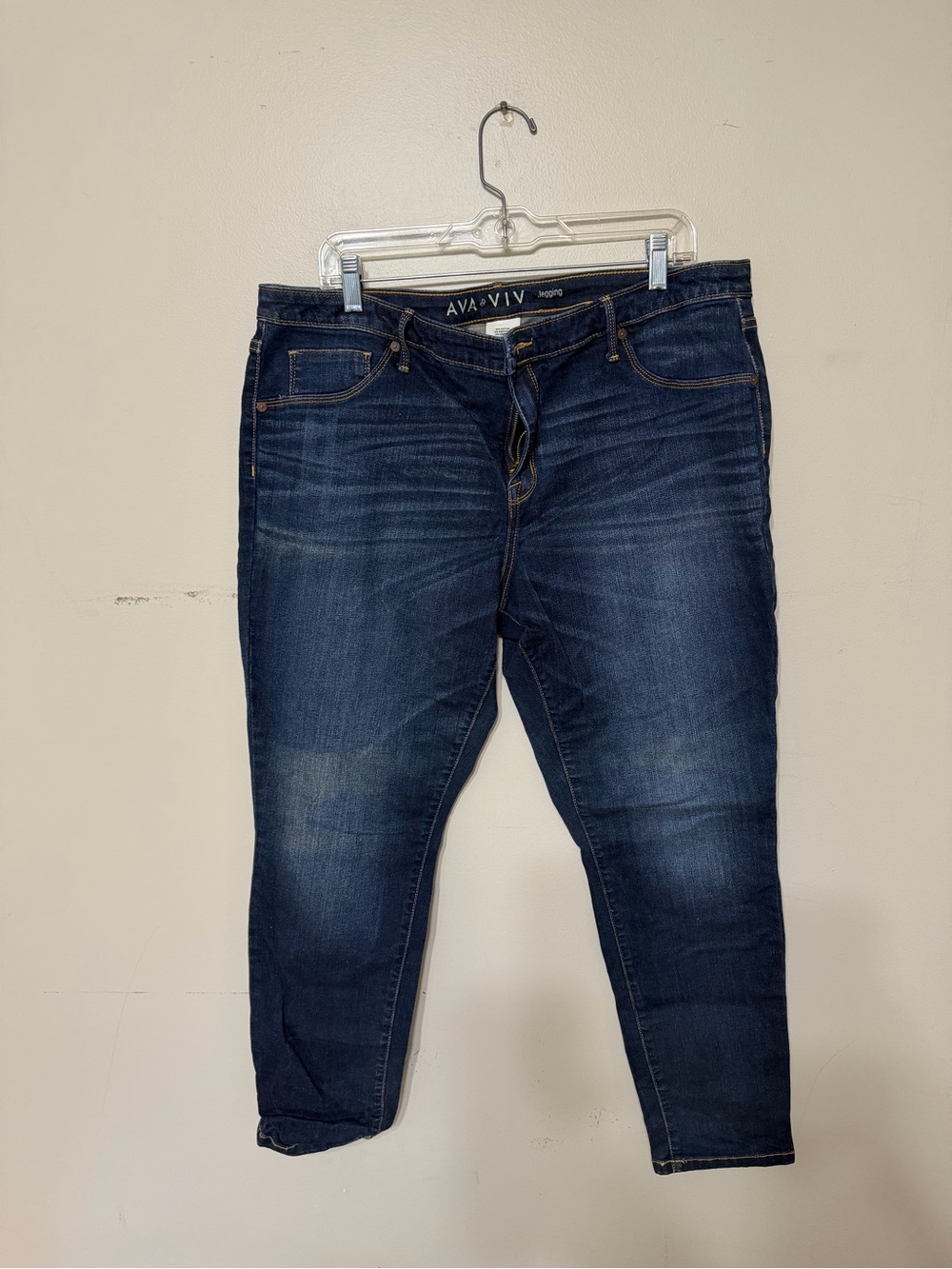 Ava & Viv Dark Indigo Stretch Jeggings